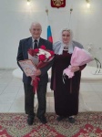 Семейная пара из Вольского муниципального района 55-летний юбилей 