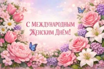 Глава Сергей Сафонов поздравляет с 8 Марта